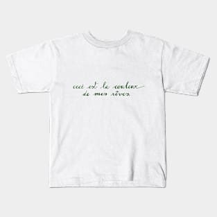 Color of my Dreams Surrealism Minimalist Kids T-Shirt